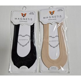 MAGNETIS Lézervágott titokzokni-01, beige 0