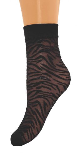 MIRA mintás bokazokni, nero