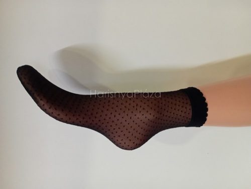 GRACE mintás bokazokni, nero