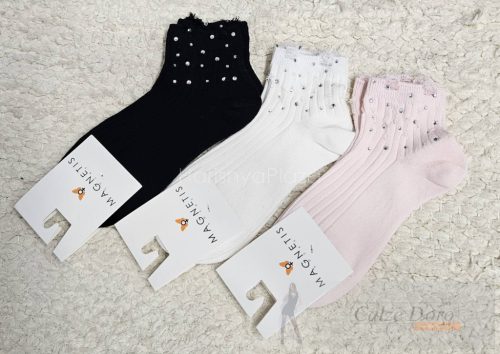 MAGNETIS pamut zokni, köves, nero 0