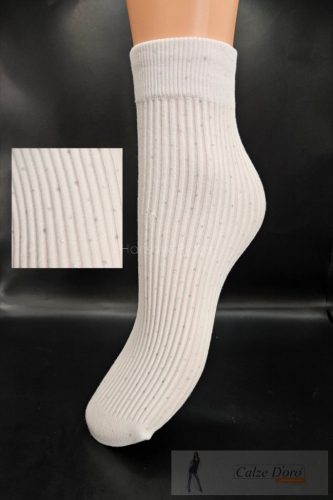 MAGNETIS mintás bokaz. csillogós, white 0