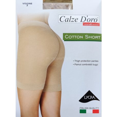 COTTON SHORT combvédő bugyi, visone 2