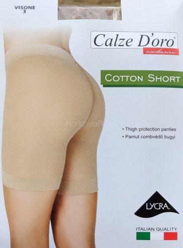 COTTON SHORT combvédő bugyi, visone 2