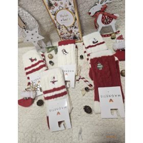 MAGNETIS karácsonyi zokni, 5db