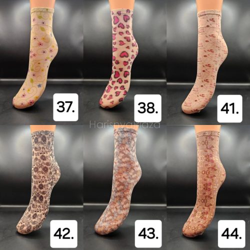 Mintás bokazokni több mintával, kérjük válasza ki a mintát megrendeléskor