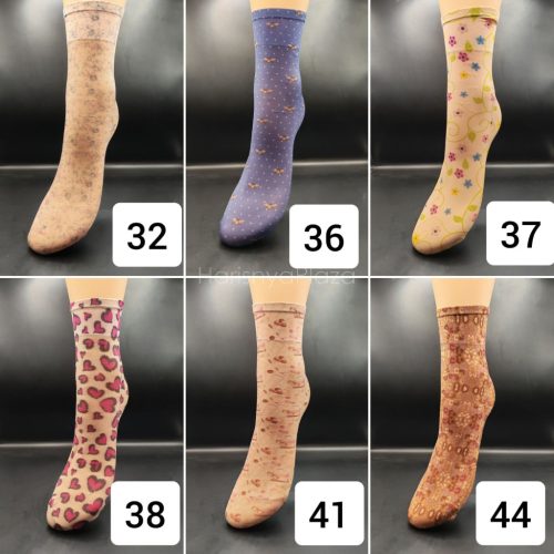 Mintás bokazokni több mintával, kérjük válasza ki a mintát megrendeléskor