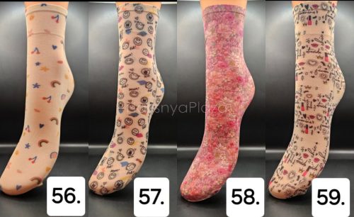 Mintás bokazokni több mintával, kérjük válasza ki a mintát megrendeléskor