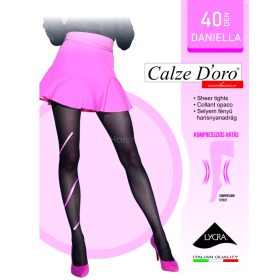 DANIELLA 40 den lycra selyemfényű har., nero 5