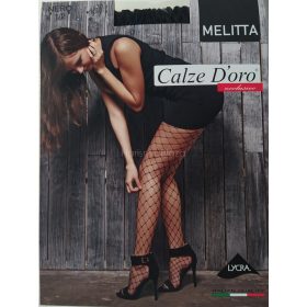 MELITTA nagy lyukú necc harisnya, nero 1/2
