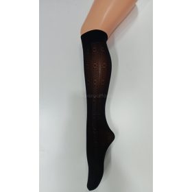 CHRISTINA mintás térdzokni, nero