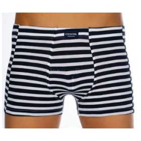 Férfi széles csíkos szűk szabású boxer