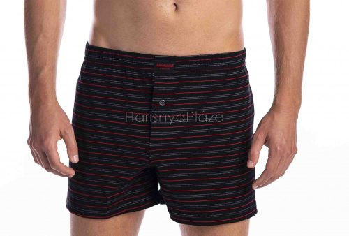 Férfi csíkos bő fazonú boxer