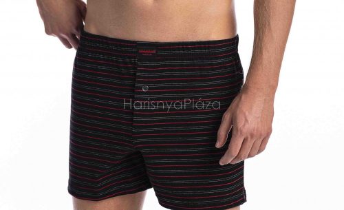 Férfi csíkos bő fazonú boxer