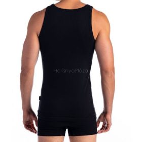 Férfi trikó, keskeny vállal, bordás