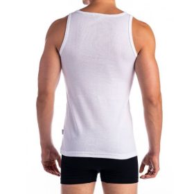 Férfi trikó, keskeny vállal, bordás