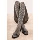 THE FRENCH 30 den mintás harisnya, grey 3
