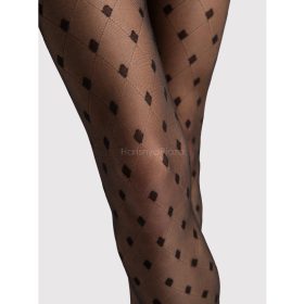 HAILEY 15 den mintás harisnya, nero 2