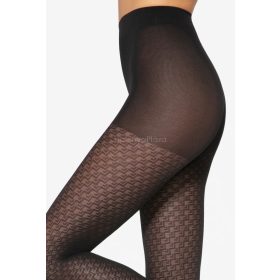 LATTICE-02 40 den mint. har., nero 2