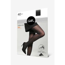 LATTICE-02 40 den mint. har., nero 2