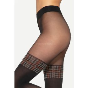 GIRL-UP-41 20/60 den mint. harisnya, nero/red 2