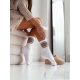 MILENA női zokni frottír 139, csíkos, white 38-41