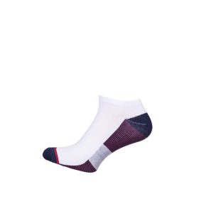 MILENA férfi bokaz. 38, csíkos, white/red, 39-43