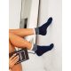 MILENA női zokni 63, lurex csíkos, blue 37-41