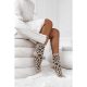 MILENA női zokni 64, párduc, beige, 37-41