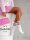 MILENA női zokni 59, párduc, white/pink, 37-41