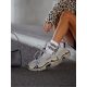MILENA női zokni 59, párduc, white/beige, 37-41