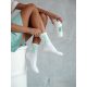 MILENA női zokni 98, nyuszi, white/green 37-41