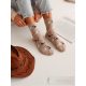 MILENA női zokni 126, cicás, beige 37-41