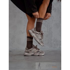 MILENA női zokni 118, csíkos, mokka 37-41