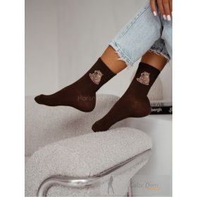 MILENA női zokni 120, capybara, mokka 37-41