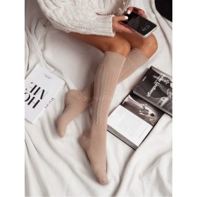 MILENA női térdz. 72, horgolt, beige 37-41