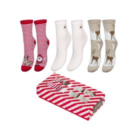 MILENA női zokni 3 pár, díszdobozban 02, 37-41