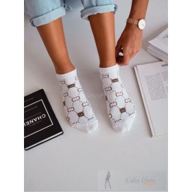 MILENA női bokaz. 99, maci, white, 37-41