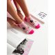 MILENA női bokaz. 06, cicás, pink, 37-41