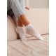 MILENA női bokaz. 111, horgolt, white, 37-41