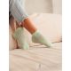 MILENA női bokaz. 111, horgolt, green, 37-41