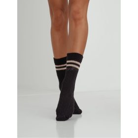 MILENA női zokni 68, csíkos, nero 37-41