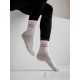 MILENA női zokni 173, pilates ABS, white/pink 37-41